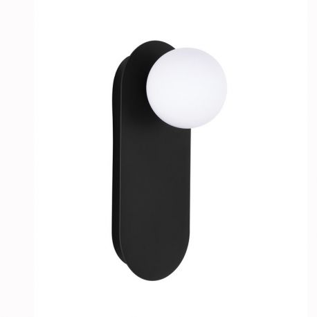 Aplice, corpuri de iluminat pentru pereti - Aplica de perete design modern Blob negru