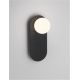 Aplice, corpuri de iluminat pentru pereti - Aplica de perete design modern Blob negru