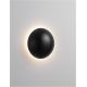 Aplice, corpuri de iluminat pentru pereti - Aplica de perete LED design modern ambiental Iona negru