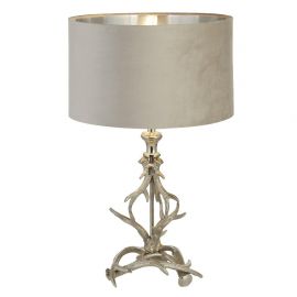 Veioze - Veioza/Lampa de masa design lux elegant Belle argintiu/taupe
