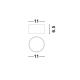 Plafoniere cu spoturi, Spoturi aplicate - Spot aplicat, Plafoniera LED Luldo negru, 11cm