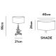 Veioze - Veioza/Lampa de masa design lux elegant Belle argintiu/gri