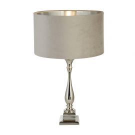 Veioza/Lampa de masa design lux elegant Belle crom/taupe