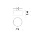 Plafoniere cu spoturi, Spoturi aplicate - Spot aplicat, Plafoniera LED Ziaza negru, 10cm