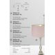 Veioze - Veioza/Lampa de masa design lux elegant Belle crom/roz