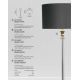 Lampadare - Lampadar/Lampa de podea design lux elegant Belle crom/gri