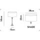 Veioze - Veioza/Lampa de masa design lux elegant Belle crom/taupe