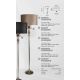 Lampadare - Lampadar/Lampa de podea design lux elegant Belle argintiu/roz