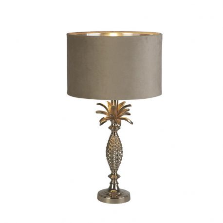 Veioze - Veioza/Lampa de masa design lux elegant Belle argintiu/taupe