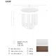 Mese dining - Masa rotunda deosebita design LUX Porcelain Marble 150cm