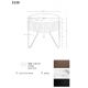 Masute Living - Masuta auxiliara deosebita design LUX Walnut-Marble