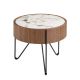 Masute Living - Masuta auxiliara deosebita design LUX Walnut-Marble