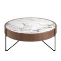 Masuta de cafea deosebita design LUX Walnut-Marble