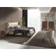 Paturi - Pat dublu tapitat design LUX Cream 180x200cm