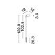 Tarusi - Tarus cu spot LED directionabil iluminat exterior IP65 DYOL H-102cm