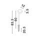 Tarusi - Tarus cu spot LED directionabil iluminat exterior IP65 DYOL H-83cm