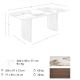 Mese dining - Masa deosebita design LUX Porcelain Marble 200x90cm