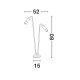 Corpuri de iluminat - Stalp LED iluminat exterior decorativ IP65 AETHER 2 H-80cm