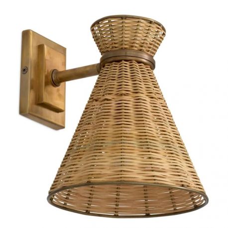 Aplice, corpuri de iluminat pentru pereti - Aplica de perete LUX design natural Kon Tiki