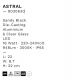 Aplice - Aplica de perete LED iluminat exterior decorativ IP65 ASTRAL