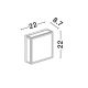 Aplice - Aplica de perete LED iluminat exterior decorativ IP65 ASTRAL