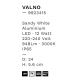 Aplice - Aplica LED ambientala iluminat exterior IP65 VALNO D-24cm