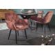 Seturi scaune, HoReCa - Set 2 scaune moderne Milano catifea maro