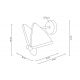 Aplice, corpuri de iluminat pentru pereti - Aplica de perete LED design modern Fluture M auriu