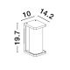 Aplice - Aplica de perete iluminat exterior decorativ IP65 ADORAY