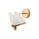 Aplica de perete LED design modern Fluture S auriu