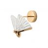 Aplica de perete LED design modern Fluture S auriu
