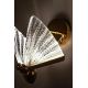 Aplice, corpuri de iluminat pentru pereti - Aplica de perete LED design modern Fluture S auriu