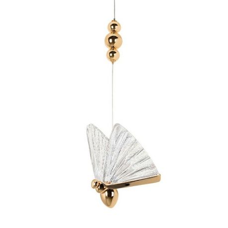 Pendule, Lustre suspendate - Pendul LED design modern Fluture S auriu