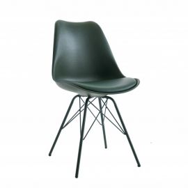 Seturi scaune, HoReCa - Set 4 scaune moderne Scandinavia verde inchis