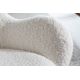 Scaune - Scaun balansoar modern Scandinavia boucle alb