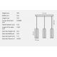 Pendule, Lustre suspendate - Lustra suspendata design nordic Miella 3L alb