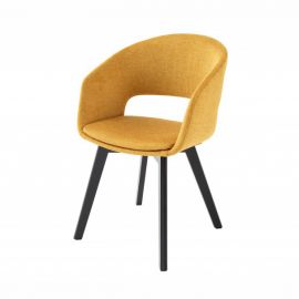 Seturi scaune, HoReCa - Set 2 scaune design scandinav Nordic Star galben mustar