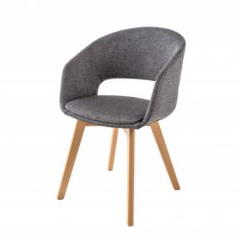 Seturi scaune, HoReCa - Set 2 scaune design scandinav Nordic Star gri