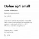 Aplice - Aplica de perete exterior IP55 DAFNE AP1 SMALL BIANCO