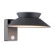 Aplice - Aplica LED solara de exterior cu senzor de miscare IP44 Justina antracit