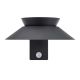 Aplice - Aplica LED solara de exterior cu senzor de miscare IP44 Justina antracit
