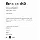 Aplice, corpuri de iluminat pentru pereti - Aplica de perete cu lumina LED ambientala ECHO AP D40 NERO
