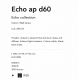 Aplice, corpuri de iluminat pentru pereti - Aplica de perete cu lumina LED ambientala ECHO AP D60 OTTONE