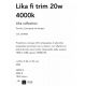 Spoturi tavan fals - Corp incastrabil cu 10 spoturi LED LIKA FI TRIM 20W 4000K