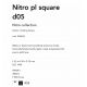 Plafoniere cu spoturi, Spoturi aplicate - Spot LED aplicat modern Nitro pl square d05 BIANCO