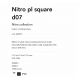 Plafoniere cu spoturi, Spoturi aplicate - Spot LED aplicat modern Nitro pl square d07 BIANCO