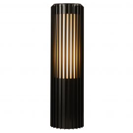 Stalpi - Stalp iluminat exterior design nordic IP44 Aludra H-45CM seaside black