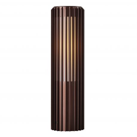 Stalpi - Stalp iluminat exterior design nordic IP44 Aludra H-45CM seaside brown