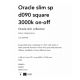 Candelabre, Lustre - Lustra LED design modern geometric ORACLE SLIM SP D090 SQUARE 3000K ON-OFF WH