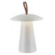 Lampi decorative si solare - Veioza LED portabila de exterior design nordic IP54 Ara To-Go alba